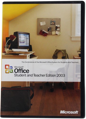 MICROSOFT OFFICE Student & Teacher Edition 2003 w/ Product Key PC MS Word Excel