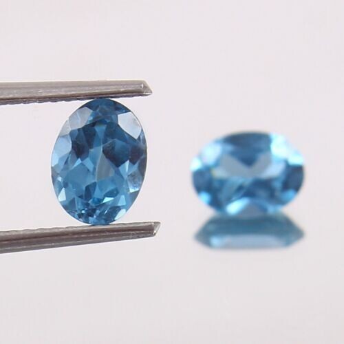 2.40 Ct AAA Natural Beautifull Brazilian Aquamarine Loose Oval Gemstone Cut Pair - 第 3/4 張圖片
