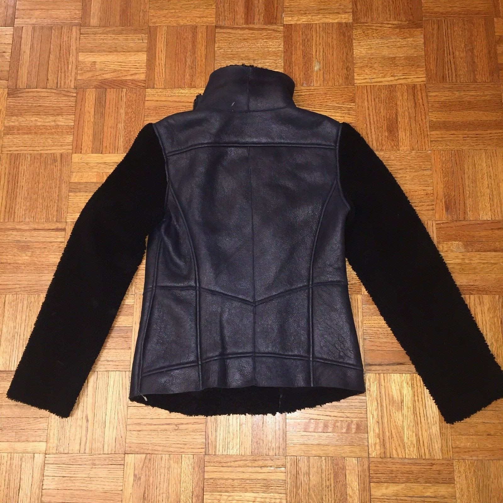 Truth and PRIDE Genuine Shearling black Fur Coat Jacket  S Sold Out! image 2