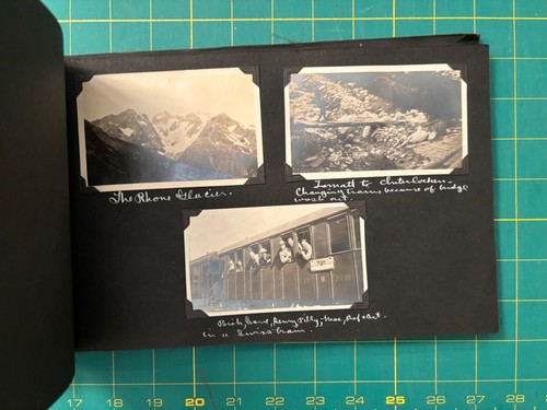 Antico album fotografico Dartmouth College Club viaggio in Europa 1923 Bruce Alps UK Ams - Foto 18 di 22