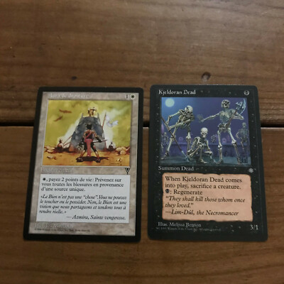 magic the gathering card N1402 kjeldoran dead aura of righteousness 