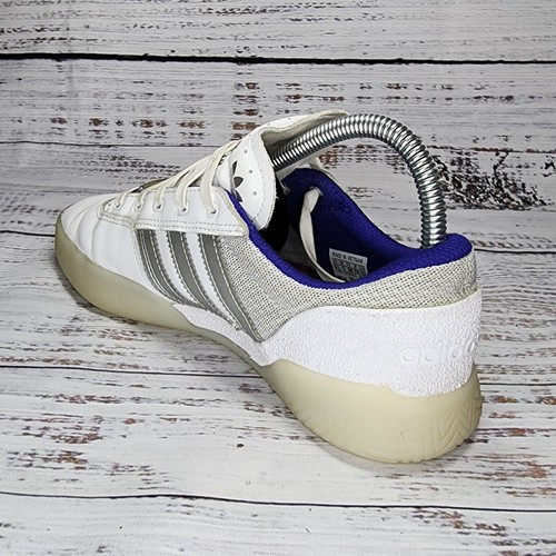 Adidas Zumiez City Cup Skate Shoe Sneaker 1978 2018 White Gray Silver Men Sz 5.5 - Picture 9 of 22