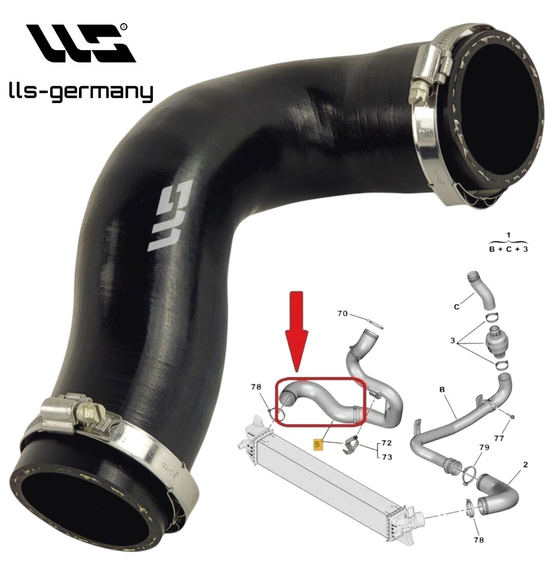 Turbo Hose Intercooler Hose for PEUGEOT BOXER 2.2 HDI 1371842080