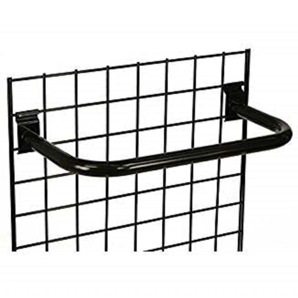 ONLYHANGERS Only Hangers 24" Metal "U" Rail for Gridwall - Black