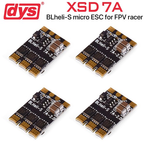 DYS XSD 7A ESC BLheli_S 1-2S for RC FPV Drone Dshot600 / Dshot300 / Oneshot42 - Picture 3 of 14