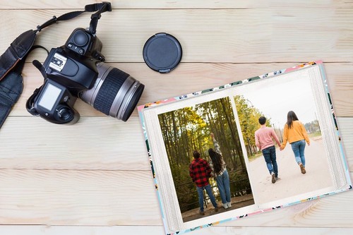5" x 7" Photo Album Slip In 100 Pockets Multi Flowers Design Cover Photos Memory - Picture 5 of 7