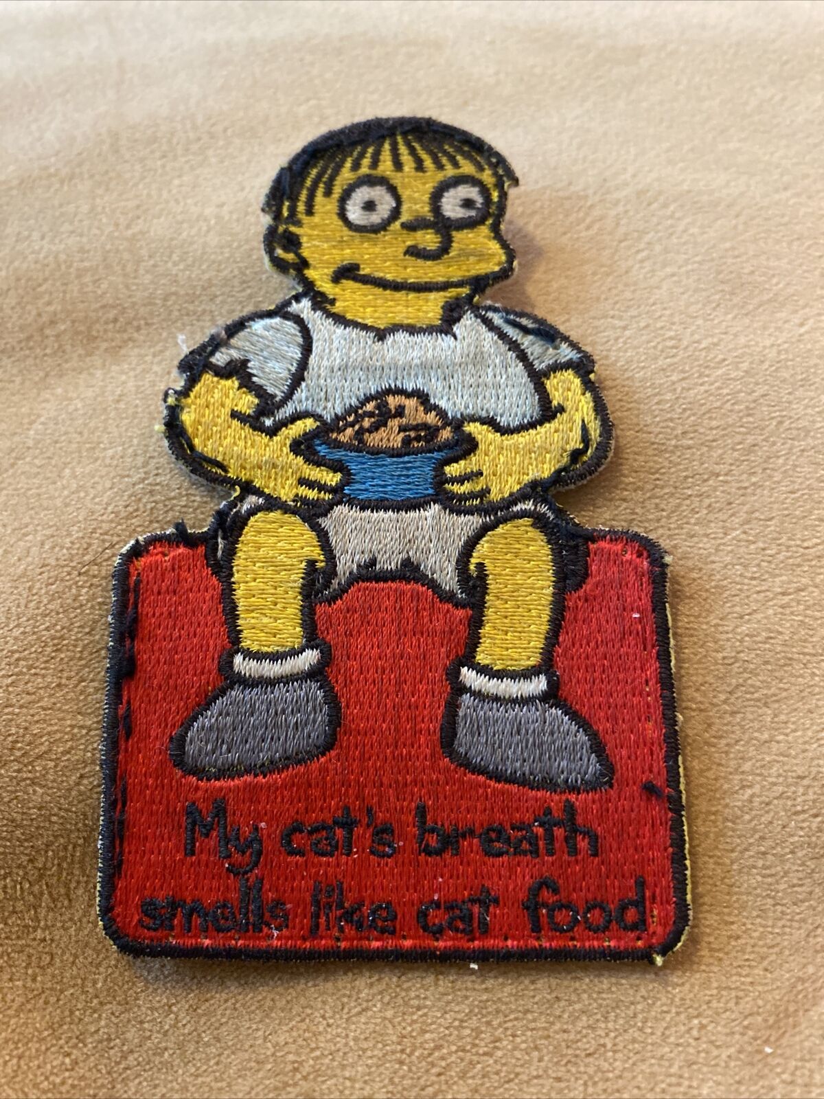 Patch, The Simpsons Ralph 2002 Vintage, Sew On Patch, My Cat’s Breath VAN