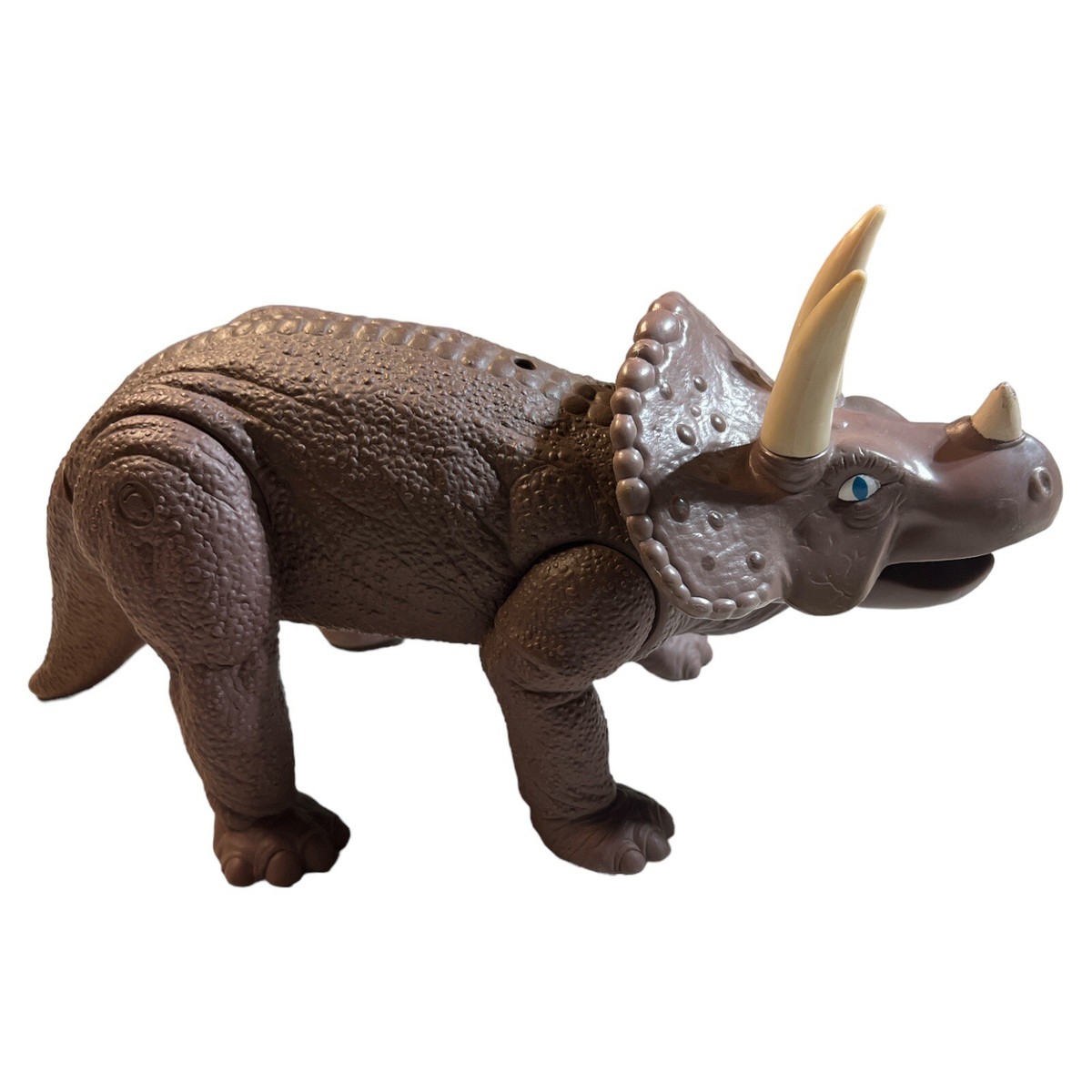 Large Triceratops Foot Long Rubber / Plastic Toy - Mouth Opens | eBay