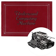 Original Underwood Computing Machine Trade Catalog Vtg Antique Typewriter thumbnail