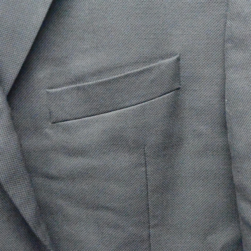 Chaqueta Blazer Abrigo Deportivo Jack Victor A Medida 48 Largo Negro 2 Botones Foto 4 de 4