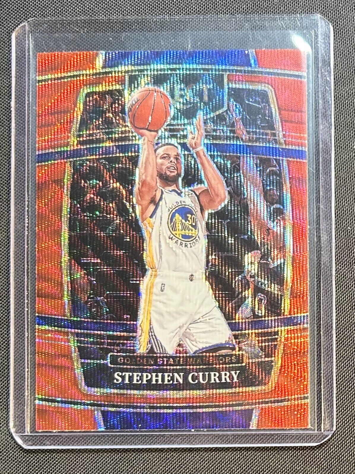 Stephen Curry 2021 Panini Select Red Wave #94 Concourse Level Asia Warriors