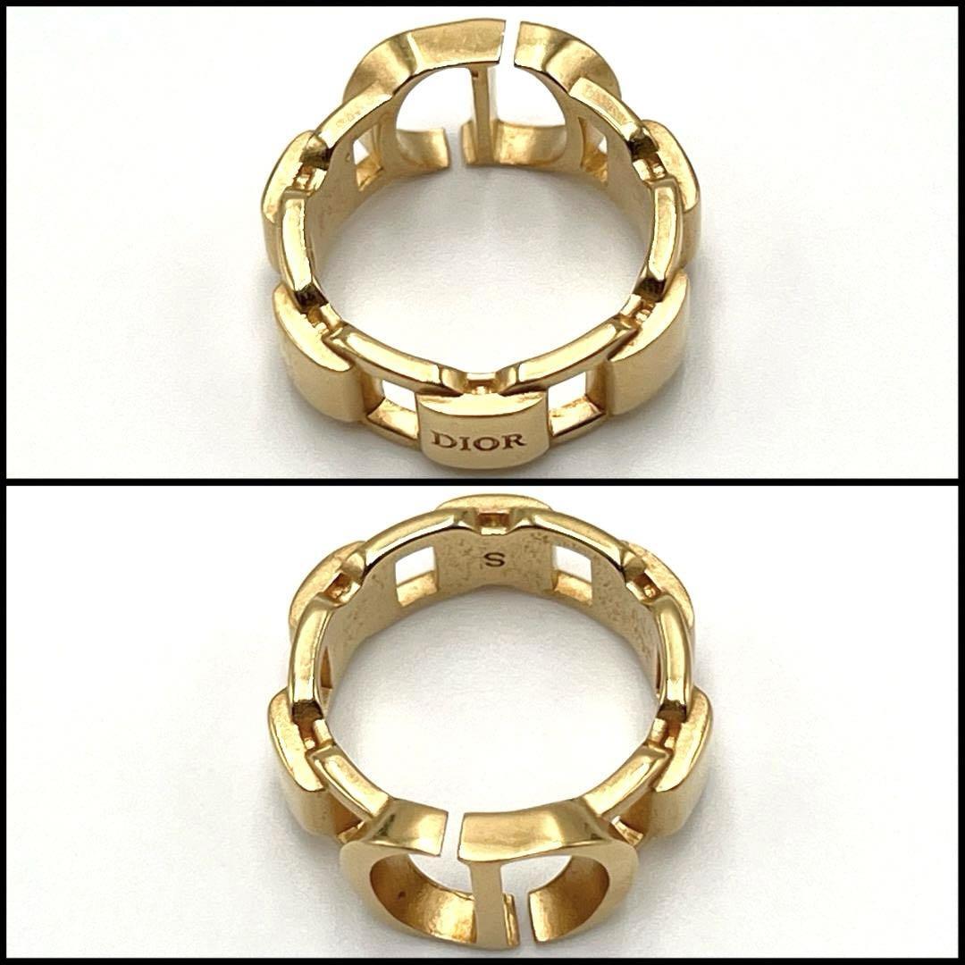 chipokun3様売約済みChristian Dior　希少❗　CD 　指輪 Used Christian Dior Petit CD Ring US 5.25 EU 50 S Size Gold