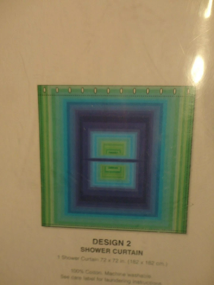 AiR Artist In Residence - Azul/Verdes - James Marshall - Cortina de Ducha Foto 3 de 3