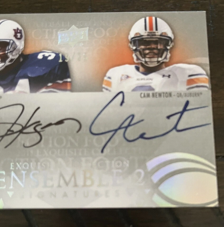 Exquisite Bo Jackson & Cam Newton Auburn RC 2011 doble automático/25 conjunto 2 velocidades Foto 3 de 4