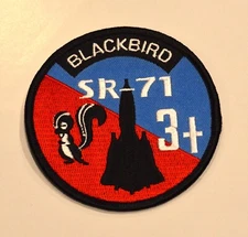 USAF SR-71 patch.  Blackbird, CIA, Cold War, Vietnam Mach 3+ US seller