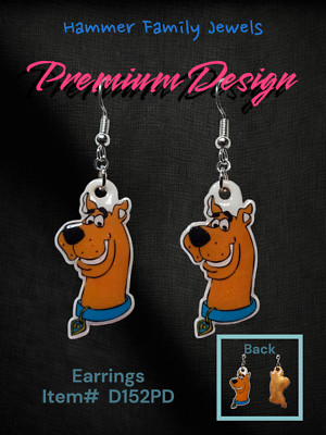 Scooby Premium Design Fan Art Earrings