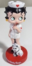 Rare Betty Boop Infirmiere Tête Mobile Avec Son Chien  2002 FUNKO
