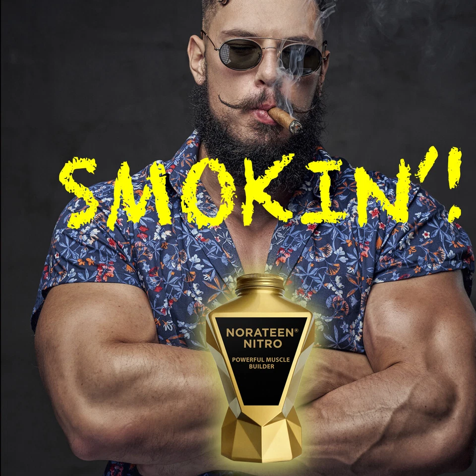 LA Muscle Norateen Nitro - Testosterone Muscle Builder AND Nitric Oxide Booster - Image 3 of 3