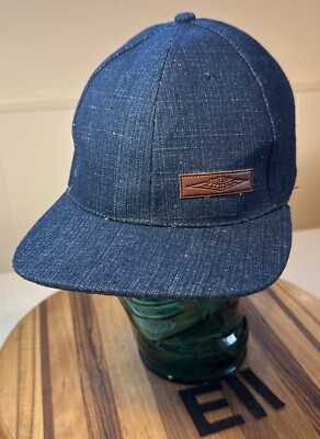 DENIM DEAD FISH SALMON LEATHER STRAPBACK E11