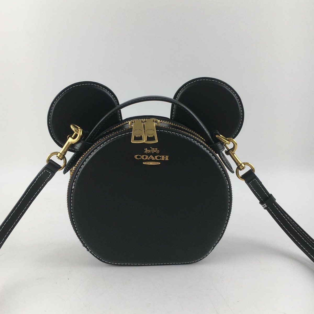 レア商品 Micky & Donald 小物入れバッグ NEW COACH Disney X Coach Mickey Mouse Ear Bag Crossbody