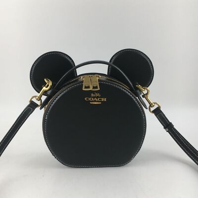 NEW COACH Disney X Coach Mickey Mouse Ear Bag Crossbody