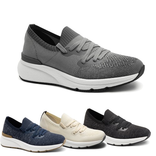 Men's Lightweight Casual Sneakers Slip On Breathable Walking Shoes Size 8-13