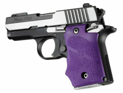 Hogue for SIG Sauer P238 Rubber Grip w/ Finger Grooves Purple  38006