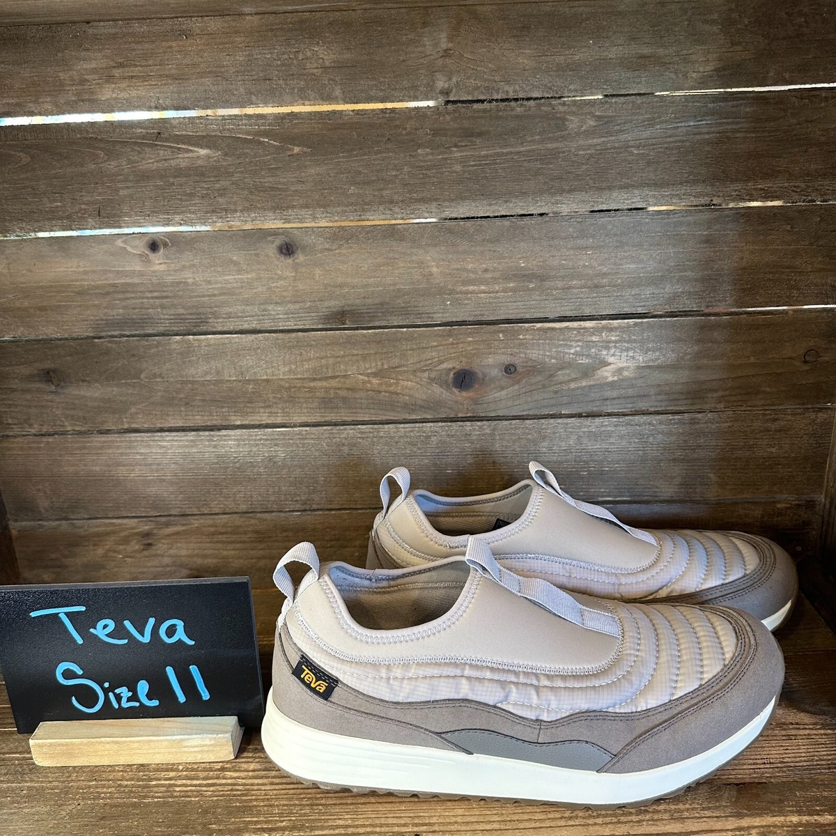 New Mens Teva ReEmber Vistaverse Taupe Slip On Outdoor Shoes  display picture 2