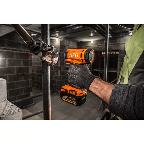 AEG BSS18C12ZC AVVITATORE A IMPULSI 1/2" 18V COPPIA 439 NM NO BATTERIA +VALIGIA - Foto 8 di 9