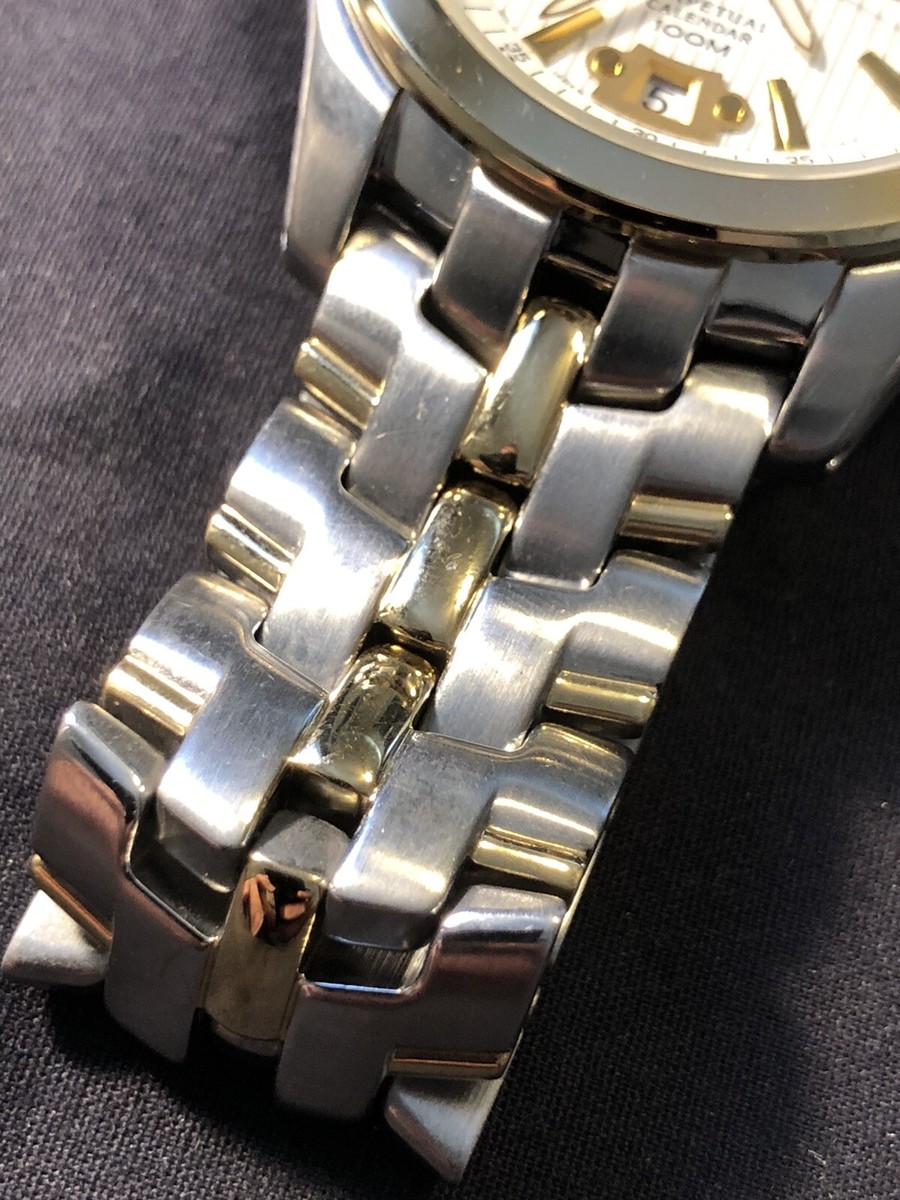 希少!  SEIKO PERPETUAL CALENDER 100M 腕時計 Seiko Men's Watch Perpetual Calendar 100m Wristwatch