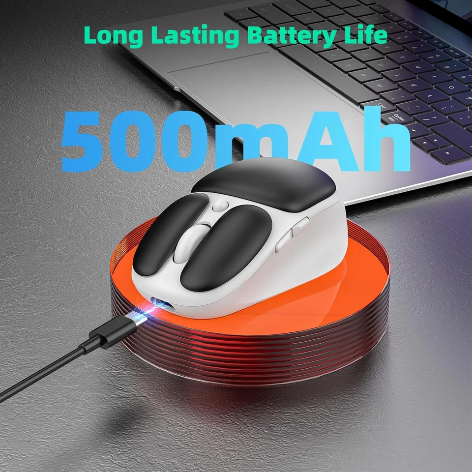 New - TMICE 2-in-1 Wireless Bluetooth Mouse with Earphone Combo - Bluetooth - Image 4 of 4