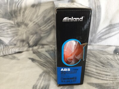 Inland 1.75mm ABS 3D Printer Filament, Dimensional Accuracy +/- 0.03 mm - 1kg Ca