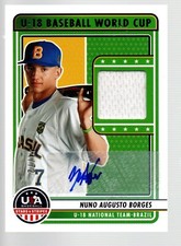 2023 USA Stars & Stripes U18 WC Brazil Auto #U18-RCB Nuno Augusto Borges 44/72