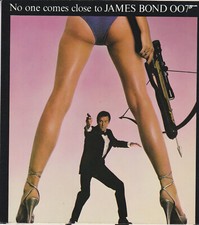 JAMES BOND FOR YOUR EYES ONLY ORIGINAL 1981 U.S. SCREENING CARD ROGER MOORE