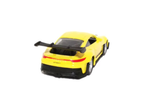Welly 1/60 Porsche 911 GT3 RS (992) Yellow 1/64 Voiture Miniature New 2025 - Foto 4 di 4