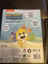 Wowwee Pinkfong Baby Shark Big Show Bath Squirt Toys 4 Pack New in Box