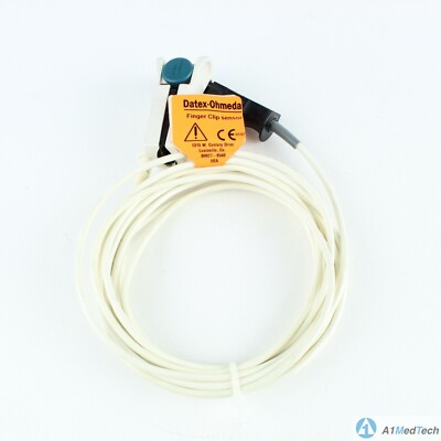 Sensore Spo2 Per Saturimetro &ndash; Adulto, A Dito, Clip, Compatibile Datex Ohmeda OXY-F4-H