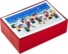 Hallmark Boxed Christmas Cards, Peanuts Caroling Gang Holiday Cards 