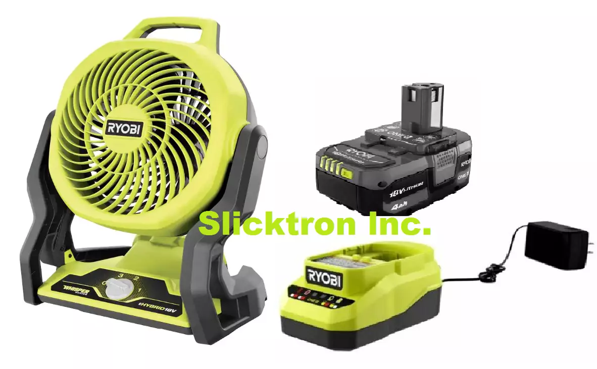 Ryobi PCL811B 18V ONE HYBRID PORTABLE FAN 4.0Ah BATTERY
