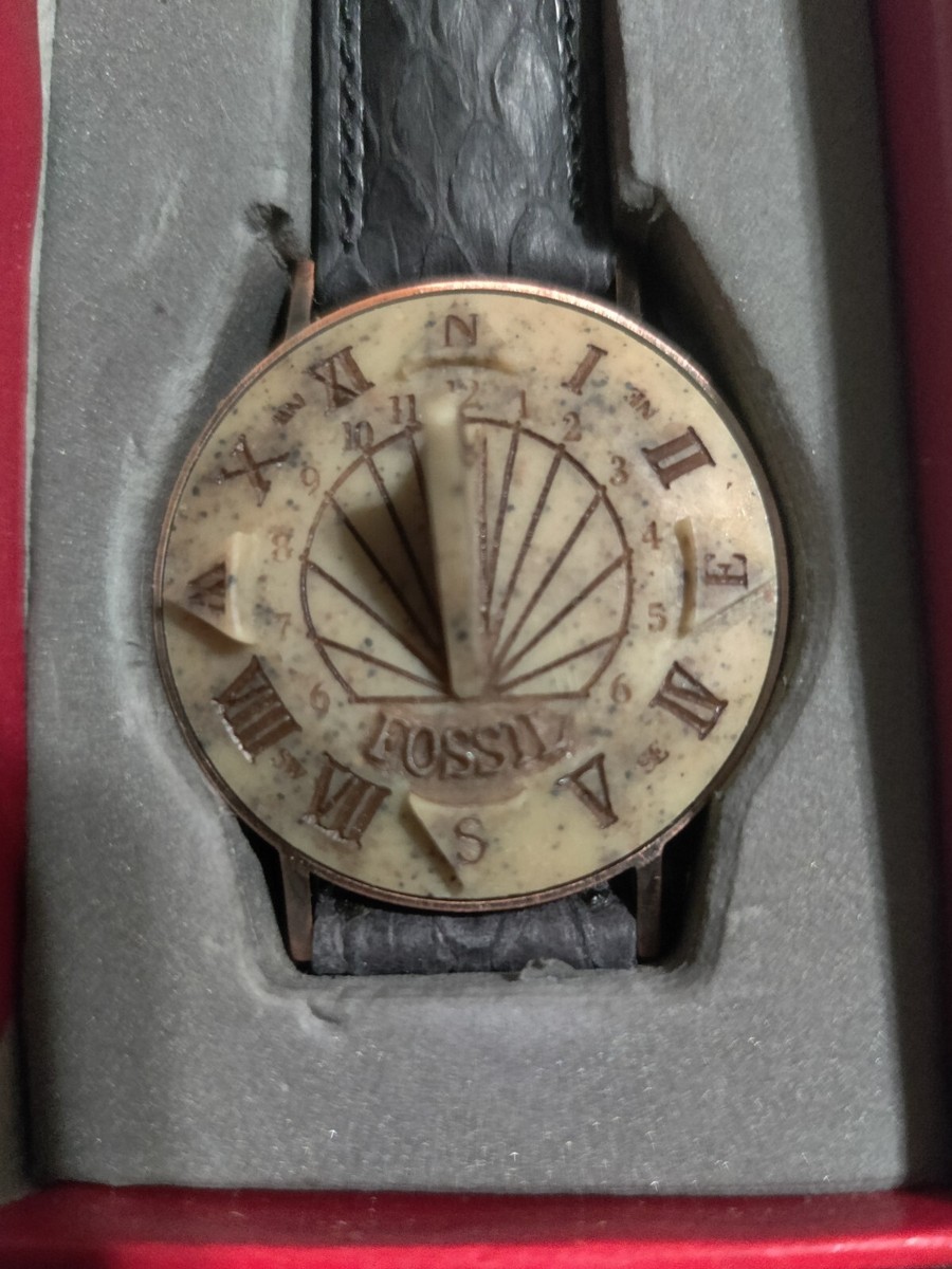 Vintage Fossil Sundial SD-6720 Watch w/Box Nos | eBay