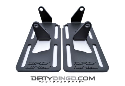 Dirty Dingo Adjustable Engine Mounts LS1 Swap 73-87 2WD GM Pickup/Blazer Black
