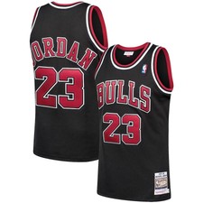 Unisex Bulls Michael Jordan #23 Black 199798 ...