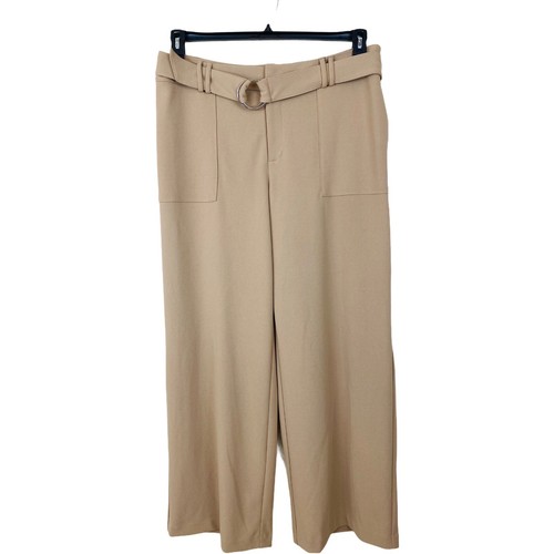 INC International Concepts Hose weites Bein 16 Gürtelhose Utility Pocket beige - Bild 7 von 11