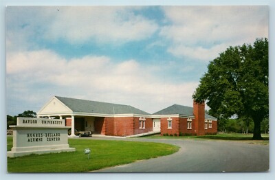 Postcard TX Texas Waco Baylor University Hughes Dillard Alumni Center AG17