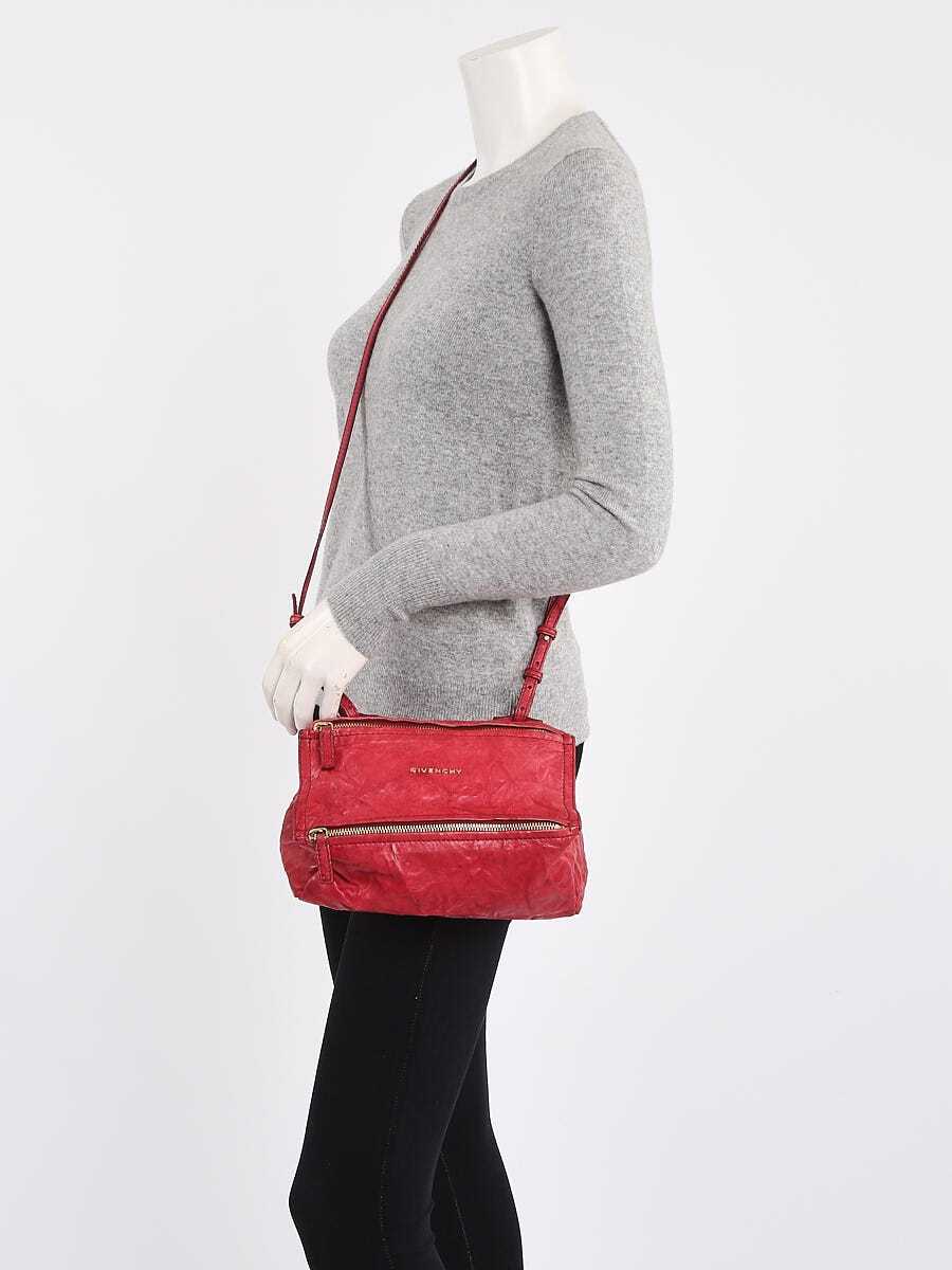 Givenchy Red Pepe Leather Mini Pandora Bag | eBay