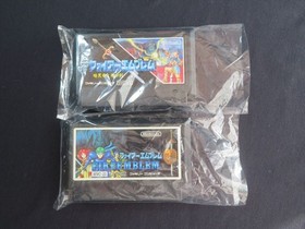 Famicom Fire emblem Nintendo Japan FC game tested authentic cartridge 2 games JP