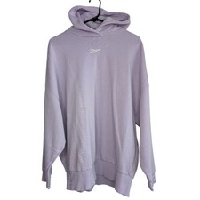 Reebok Women's Large Oversized Pastel Purple Hoodie