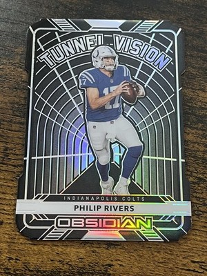 2020 Panini Obsidian #TV17 Philip Rivers Tunnel Vision #/35