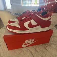 Nike Dunk Low SP White University Red St. John's Low Top CU1727-100