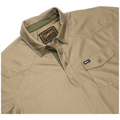 Howler Bros Shirt Men's XL Ranchero Tech Polo Faded Olive Golf Breathable NWT